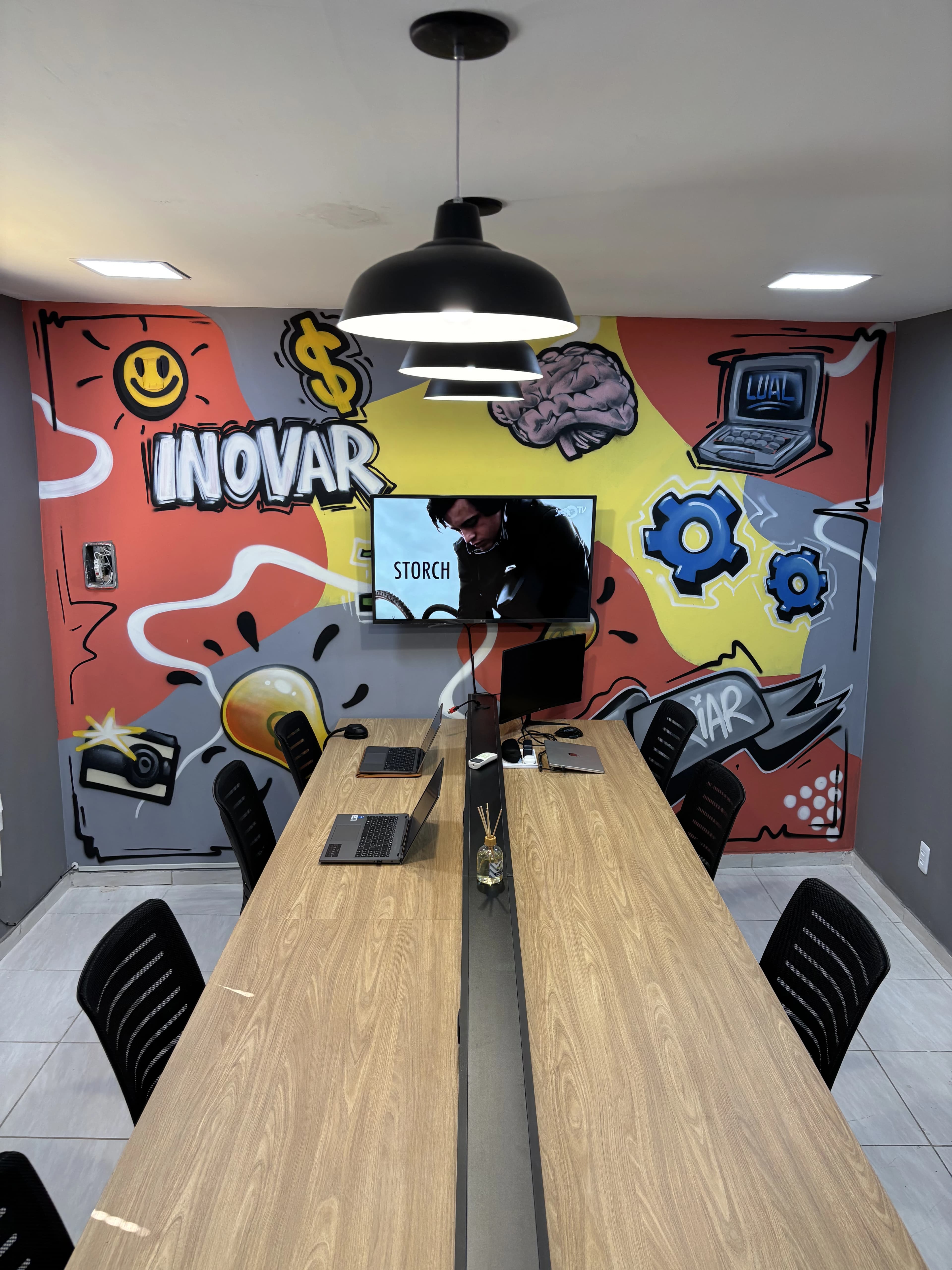 LUAL Coworking - Mesa vista de cima